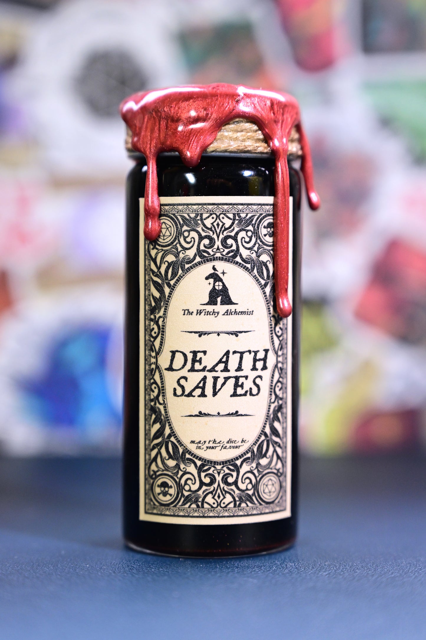 D20 Death Saves Potion (slow dice reveal for suspense) - additional 3 week delay from order date!