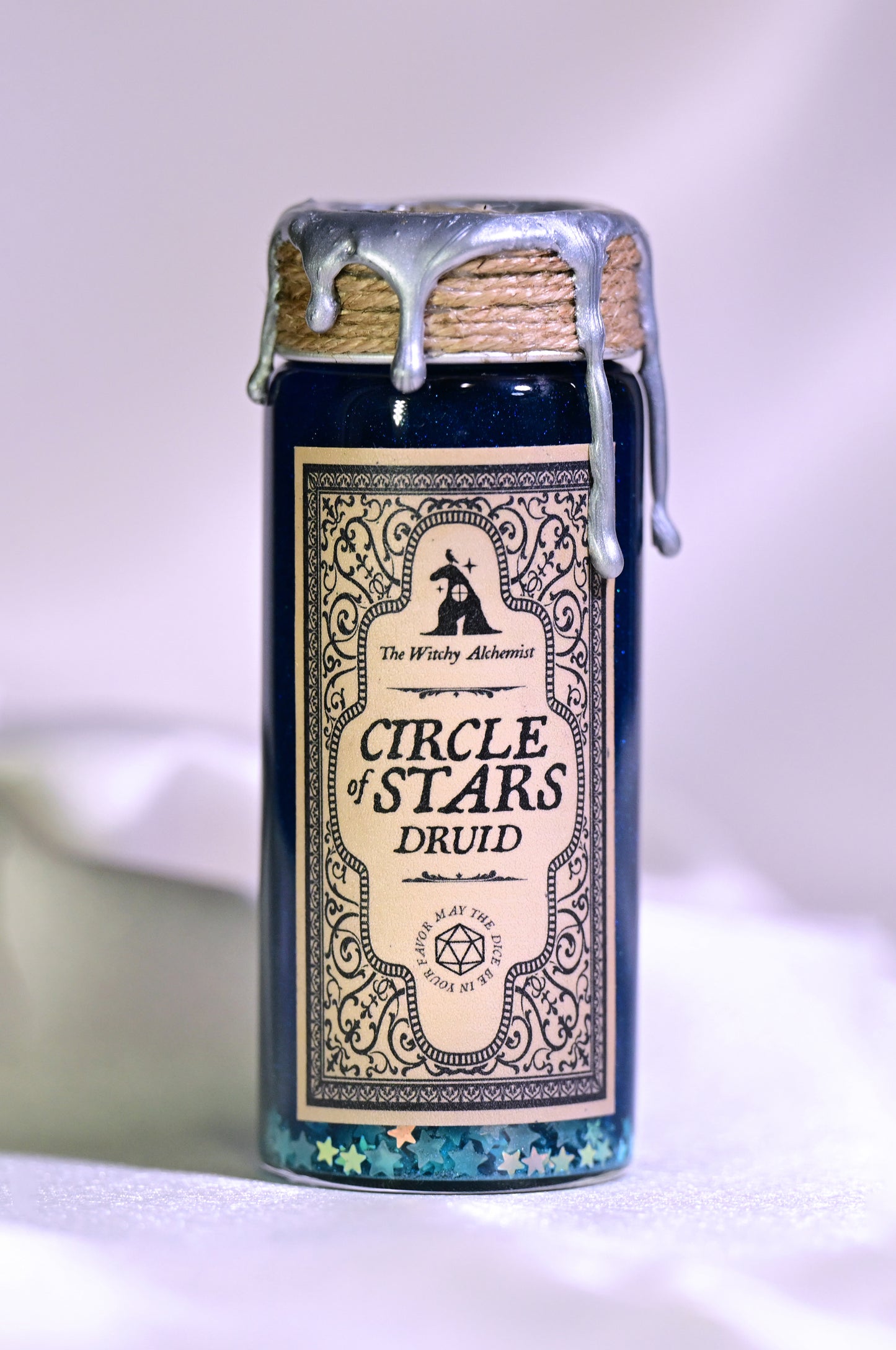 D20 Circle of Stars Druid Potion (with glow in the dark stars!) - additional 3 week delay from order date!