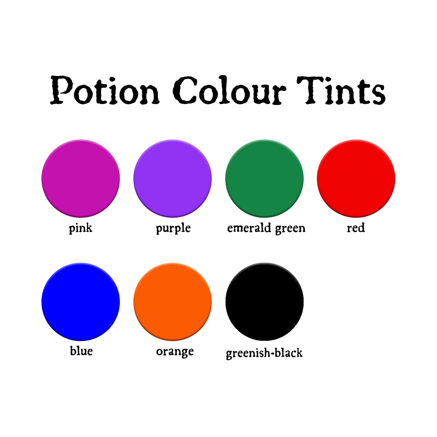 Custom D20 Floating Dice Potion - additional 3 week delay from order date!