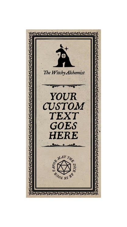 Custom D20 Floating Dice Potion - additional 3 week delay from order date!