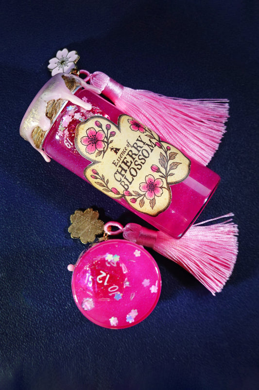 Feywild Cherry Blossom Dice Potion (Choose your own die!) - additional 3 week delay from order date!
