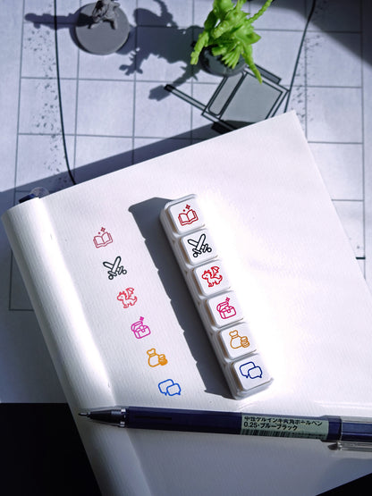 TTRPG Adventure Punch Stamps for session notes! (immediate dispatch)