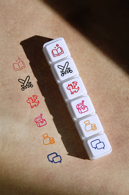 TTRPG Adventure Punch Stamps for session notes! (immediate dispatch)