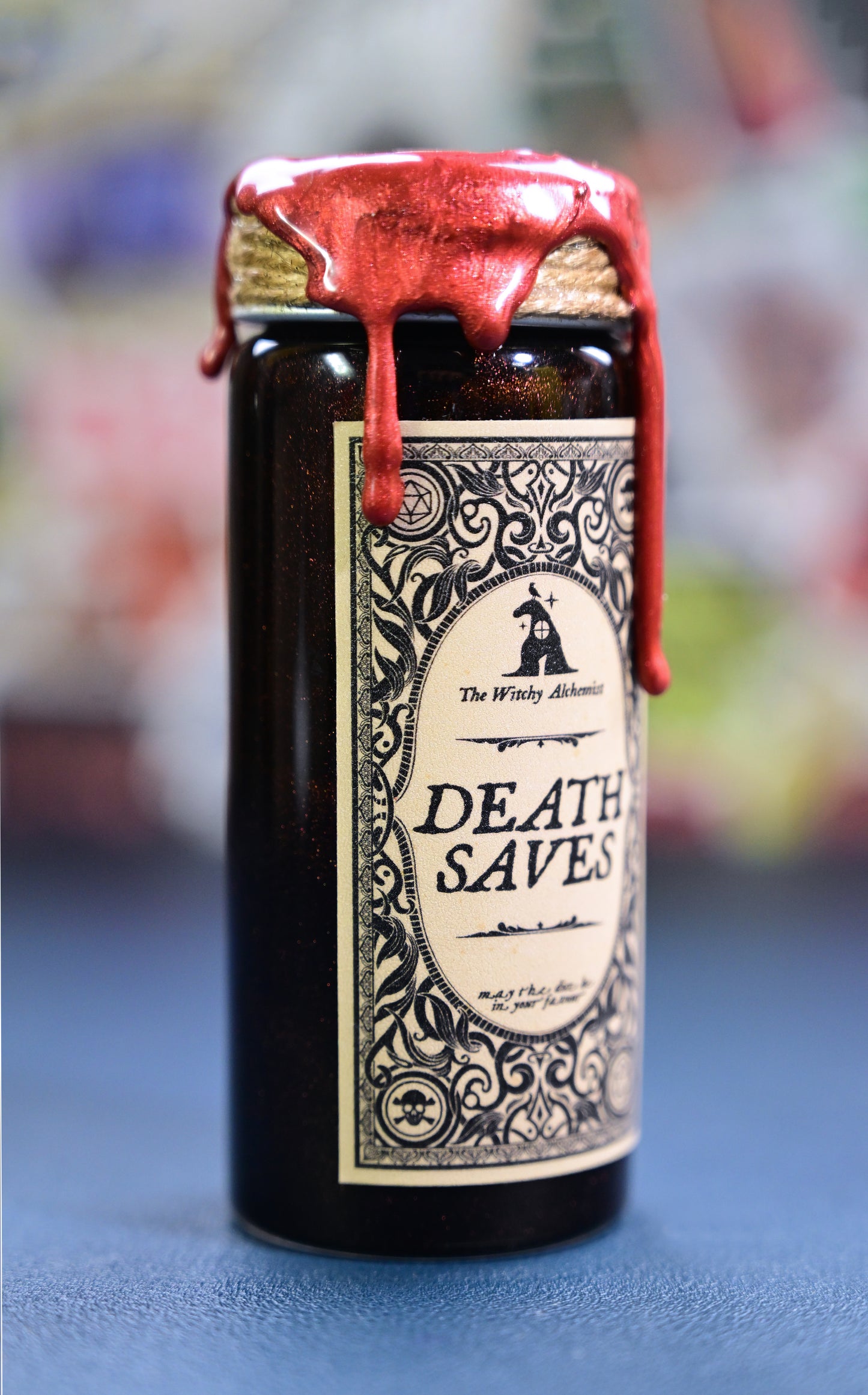 D20 Death Saves Potion (slow dice reveal for suspense) - additional 3 week delay from order date!