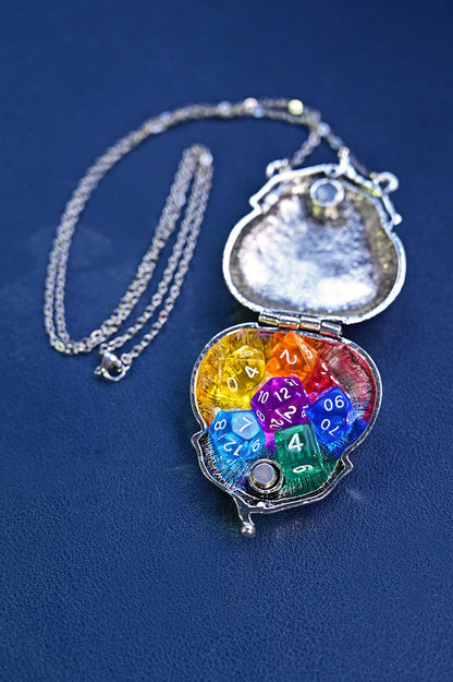Bag of Holding + Mini Rainbow Dice set (IN 3 COLOURS!)