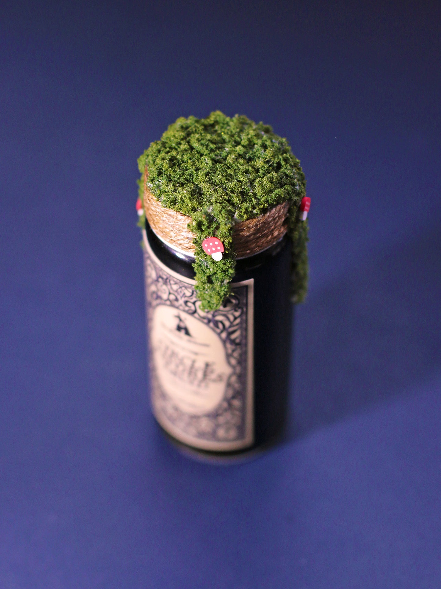 D20 Circle of Spores Druid Potion (with tiny mushrooms + moss) - additional 3 week delay from order date!