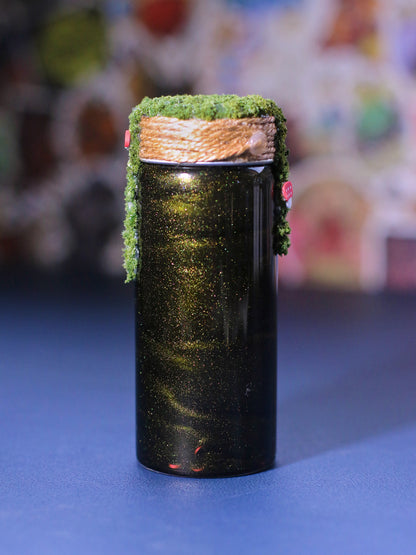 D20 Circle of Spores Druid Potion (with tiny mushrooms + moss) - additional 3 week delay from order date!